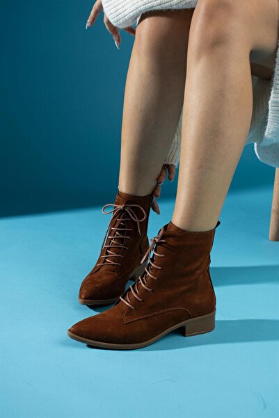 ShoeTek Imelda Γυναικείες μπότες & μποτάκια με κορδόνια από καστόρι