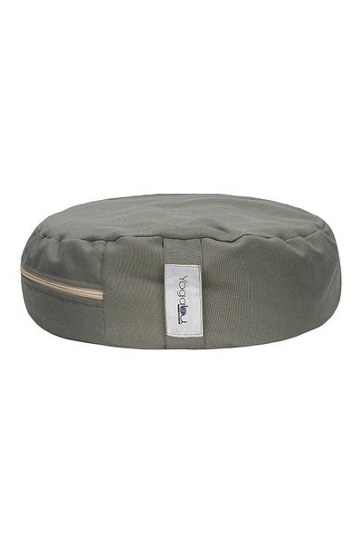 Yogabu Buckwheat Shell Filled Meditation Cushion-Grey