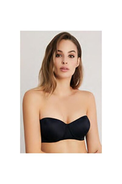 Eros ERSK160 Adela Straplez Подвійний пуш-ап бюстгальтер - Чорний
