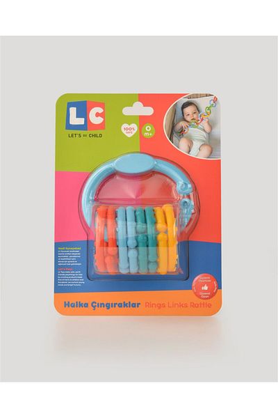 lets be child Lc Turquoise Teether Ring Baby Rattles