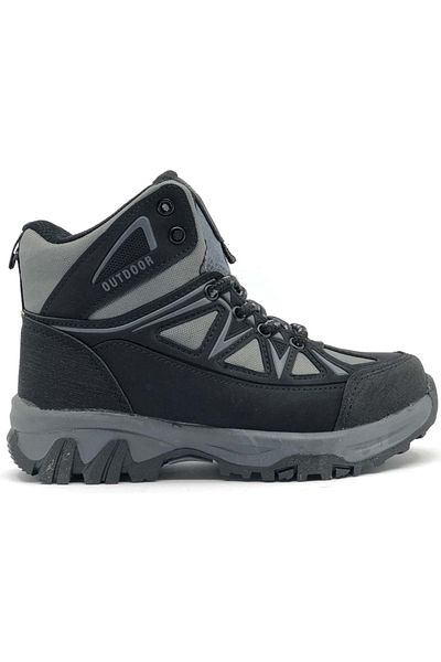 Kids Club Shoes Ruffon 2301 Outdoor Rubber Αντιολισθητική Ορθοπεδική Σόλα Παιδικές Μπότες SMOKED