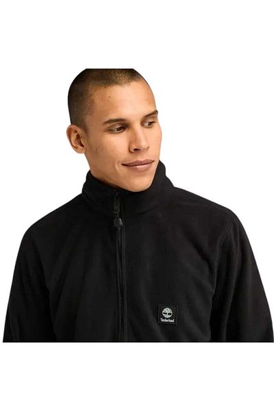 Timberland Ανδρικό Fleece Fleece - Πλήρες φερμουάρ, Μαύρο-L TB0A62EY0011