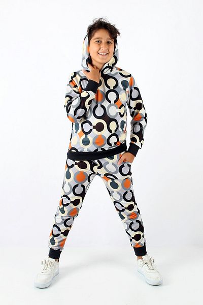 TRİLİYA Triliya Digital Printed Hooded Seasonal Tracksuit Set – Luxury Design, 4-12 Years