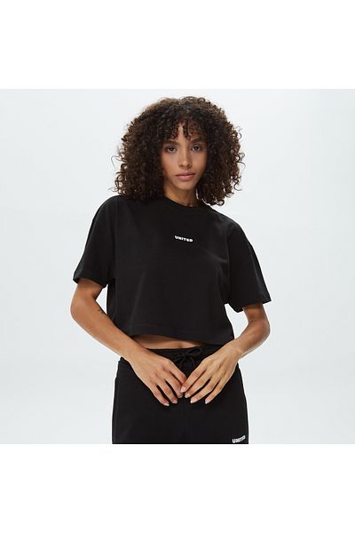 United 4 United4 Classic Women's Black Crop T-Shirt