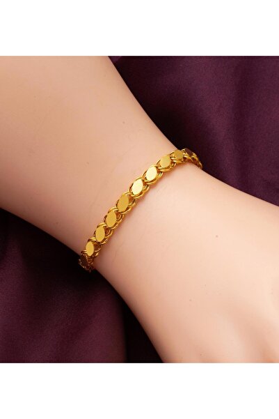 X-Lady Accessories Altın Renk Arpa Zincir Çelik Bileklik - 3132