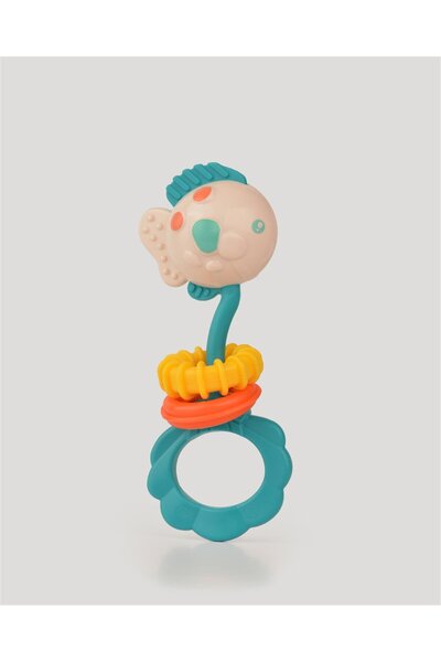 lets be child Lc Fish Teether & Rattle - Turquoise