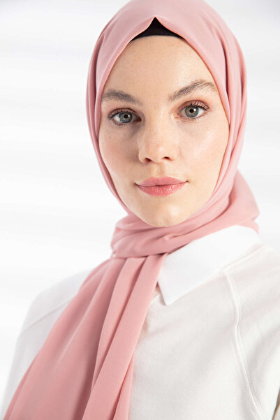 PURESCARFS Şifon Pembe Şal