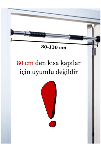 Genel Markalar 80-130 M Krom Kapı Barı Koridor Barfiksi Barfix Spor Aleti Demiri Barfiks Çubuğu