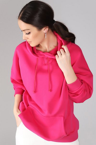 SWEETNESS Hanorac fucsia cu glugă pentru femei