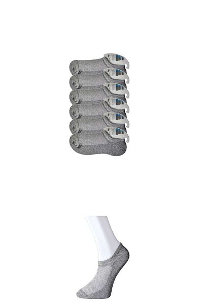CPU ELEKTRONİK Gray Men's Invisible Socks 6 pairs