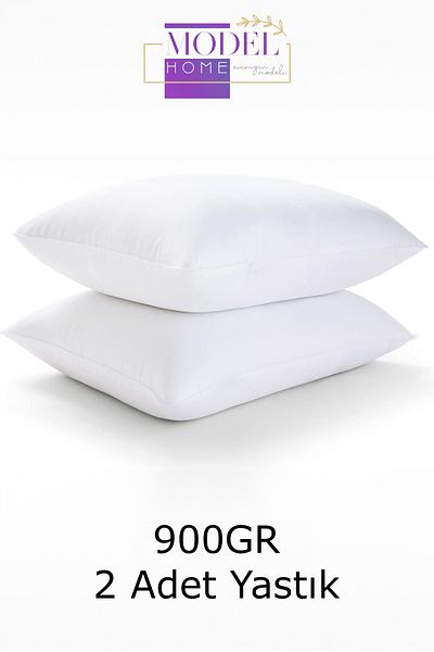 MODELHOME 900 Gram Antiallergic Bead Silicone Pillow - 2 Pieces (50x70 Cm)