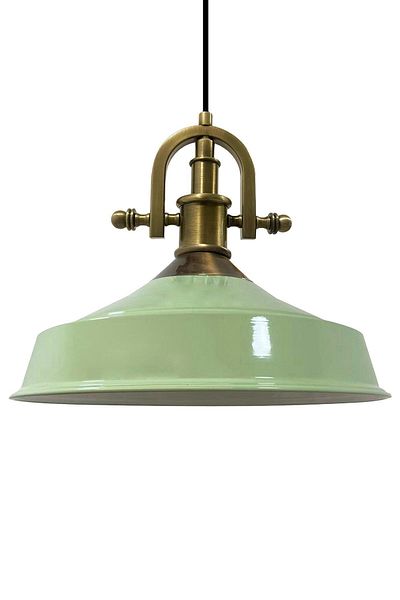 Bamyum Mint Colored Nobility Single Chandelier Gemici - Retro Pendant Lamp Restaurant Living Room Lighting