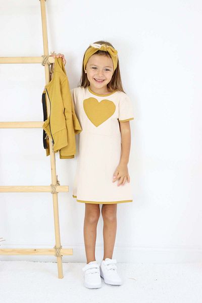 rg kidsstore Комплект от детска рокля и жилетка
