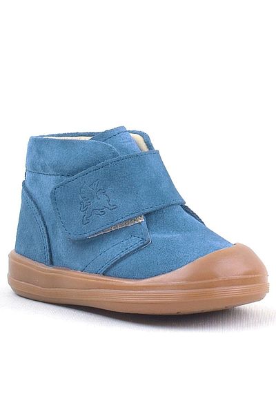Rakerplus Genuine Leather Blue Unisex Baby Boots - Yoohoo