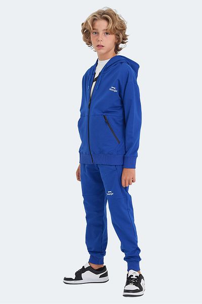 Slazenger Детски анцуг унисекс - Saks Blue, местен