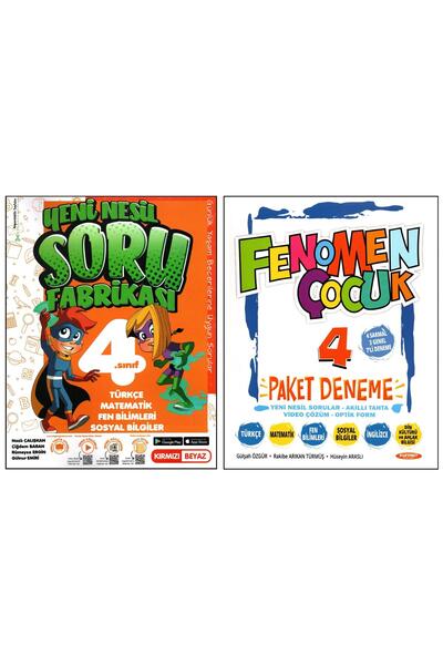 Kırmızı Beyaz Yayınları Kırmızı Beyaz+fenomen 4. Sınıf Soru Fabrikası+deneme ...