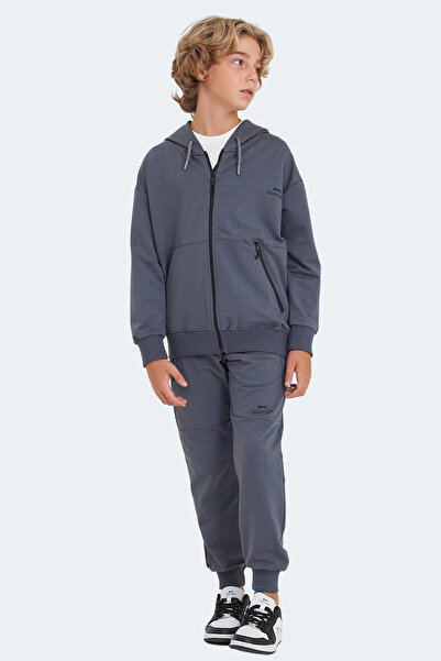 Slazenger LOCAL Unisex Çocuk Eşofman Takımı Koyu Gri