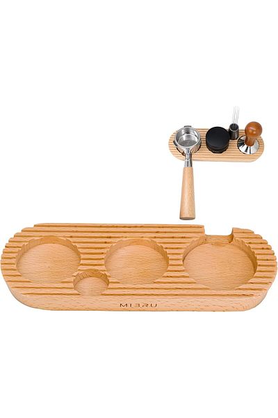 MIBRU Coffee wooden slim tamping and accessories base 51mm 53mm 54mm