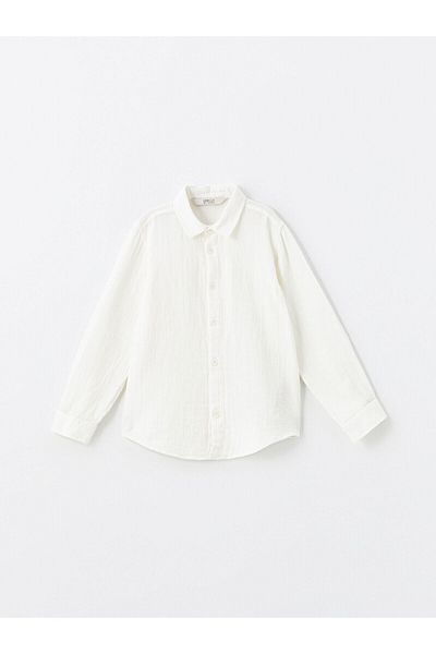 LC Waikiki Chlapecká košile LCW Basic s dlouhým rukávem