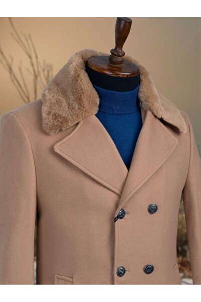 Salihtarzz Super Oversize Men's Coat Tan SD7839