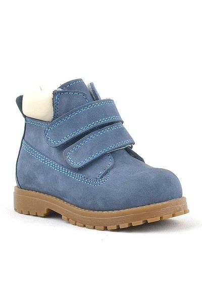 Rakerplus Neson Genuine Leather Blue Velcro Children's Boots