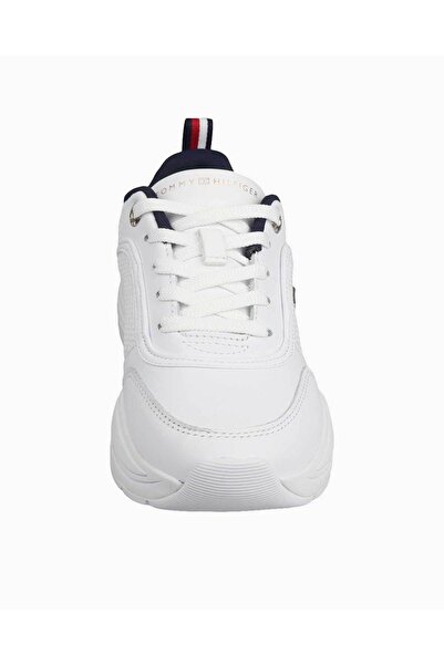 Tommy Hilfiger Logolu Deri Kalın Tabanlı Sneaker Ayakkabı  AYAKKABI FW0FW07818 0K5