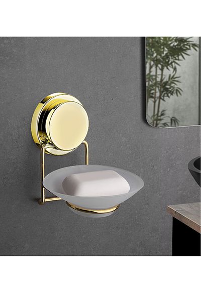 ARDA DİZAYN Magic Fix Plastic Soap Dispenser Gold Royaleks-EMGA-713