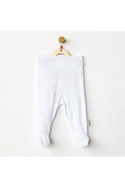 andywawa Baby Booties Pants Footed Pants Jacquard Basic AC24706