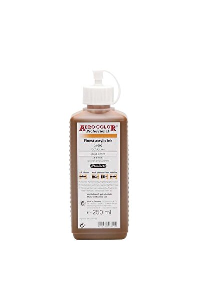 Aero Color Akrilik Mürekkep 250 ml 600 Gold Ochre