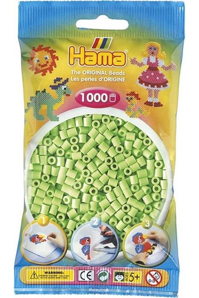 Hama Pastel Green Midi Beads - 1,000 Pieces