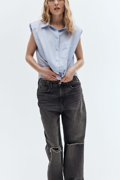 H&M Baggy Low Jeans