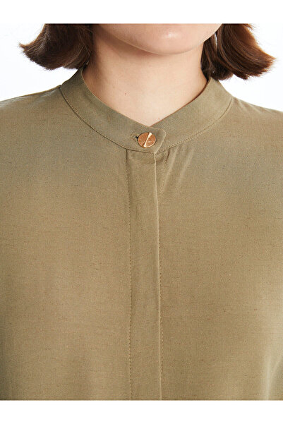 LC Waikiki Lw - Judge Collar Linen Blended Women's Tunic