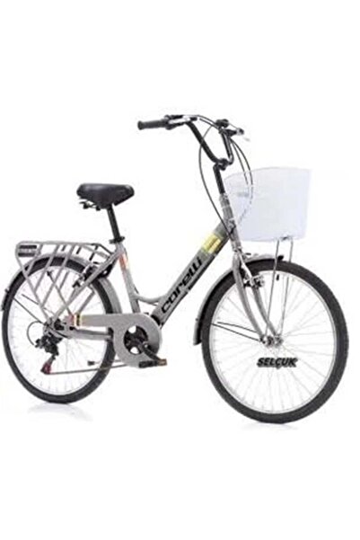 Corelli SQUAB KADIN ŞEHİR BİSİKLETİ 408H V 24 JANT 6 VİTES ANTRASİT GRİ