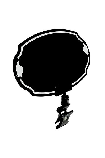 MT Pvc Writable and Erasable Latch Ellipse Shaped Black Price Tag 10 Lu Pk.