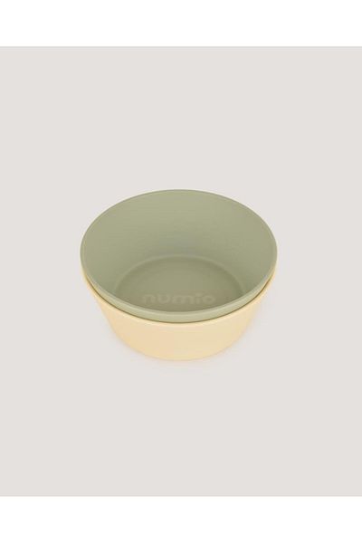 lets be child Round Bowl - Sage Green and Vanillia Let's Be Child 2