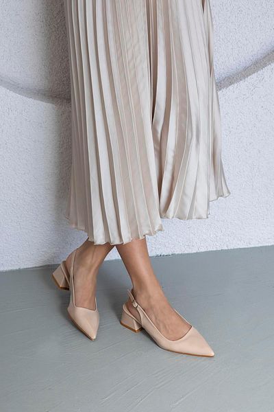 STRASWANS Hanna Women's Heeled Patent Leather Shoes Tan