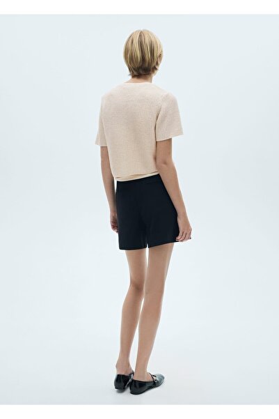 MANGO Woman Short Sleeve Knit Cardigan