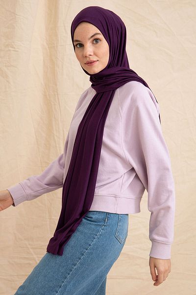 PURESCARFS Plum Combed Shawl