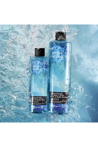 AVON Senses Ocean Surge 2 in 1 Hair and Body Shampoo for Men 500 ml