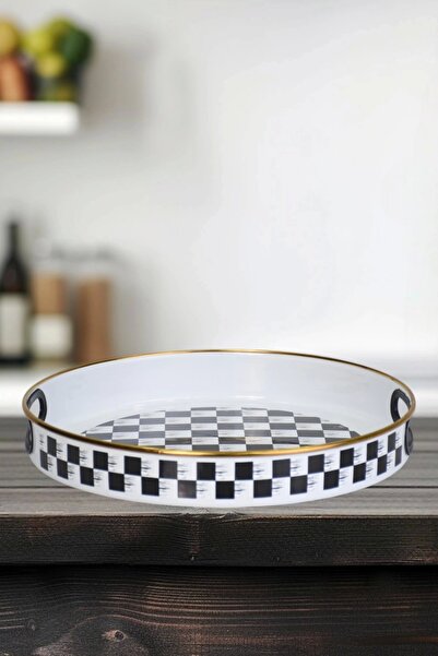 PR HOME Dama Emaye Tepsi 28 cm
