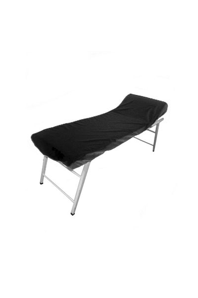 KFMEDİKAL Stretcher Cover PVC Elastic Inspection Table Cover Black Liquid Proof 5 Pieces