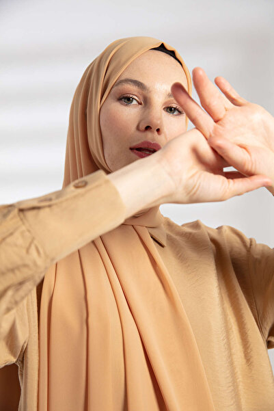 PURESCARFS Σάλι σιφόν καμήλας