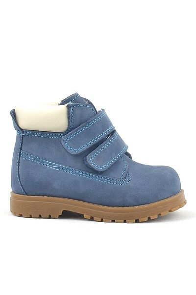 Rakerplus Neson Genuine Leather Blue Velcro Children's Boots
