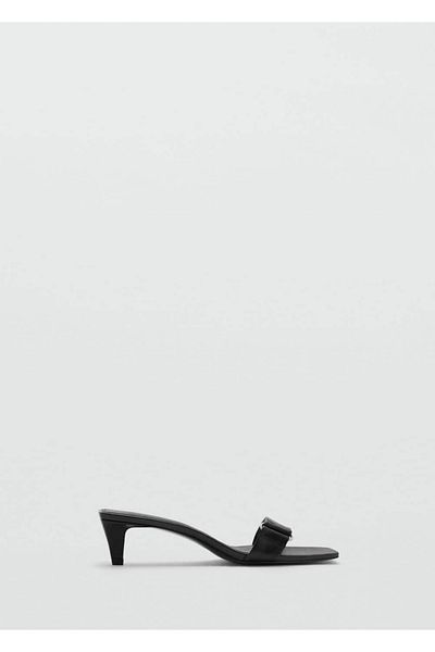 MANGO Woman Heeled Leather Sandals