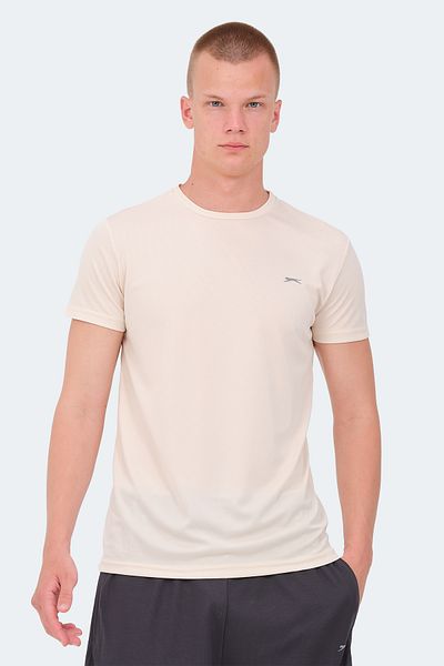 Slazenger REPUBLIC MTR - Μπεζ ανδρικό μπλουζάκι