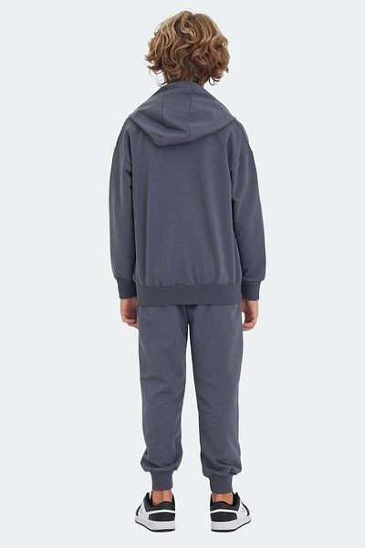 Slazenger Παιδική αθλητική φόρμα LOCAL Unisex σε σκούρο γκρι