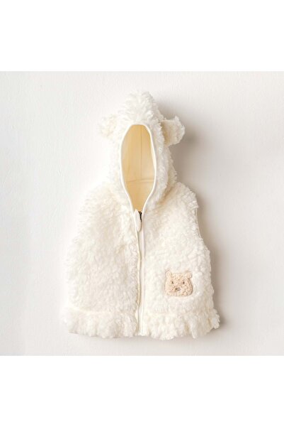 andywawa Ac25138 - Basic Ecru Plush Baby Vest