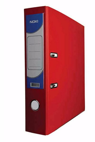 Noki Red Wide Plastic Folder - With Lighter, 1 Piece