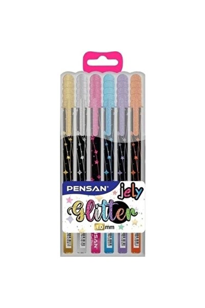 Pensan 2800 Krş 6-lı Jely Glıtter Simli Jel Kalem Pe02800jk6