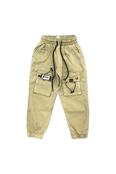 rg kidsstore Boy's Trousers - Elastic Detailed, Pocket and Rope Opening